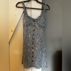 No Boundaries Blue Floral Top